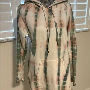 Tie-Dye Hoodie with Front Pocket
